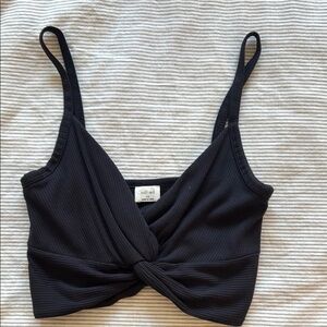 Aritzia Wilfred Crop Knot Top